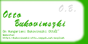 otto bukovinszki business card